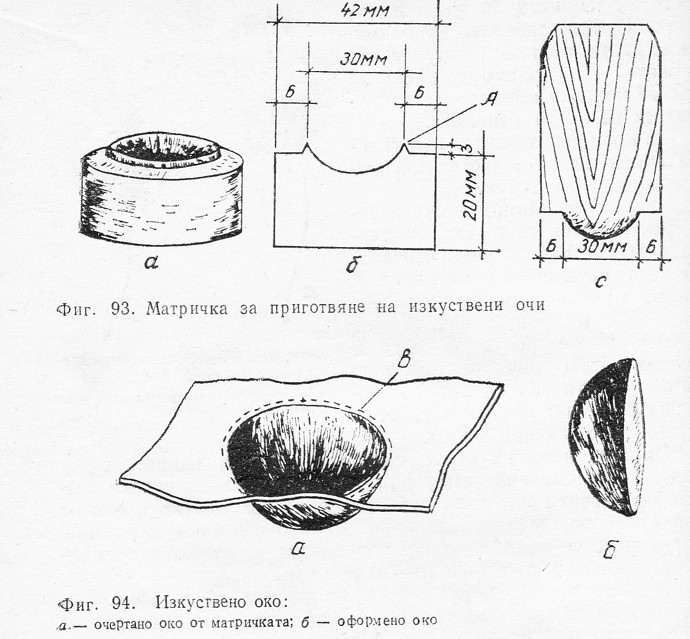 Приготвяне на изкуствени очи